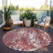 Addison Rugs Chantille Garnet 8'0" x 8'0" Round Room Scene