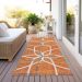 Addison Rugs Chantille Orange 2'3" x 7'6" Runner Room Scene