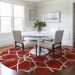 Addison Rugs Chantille Red 8'0" x 8'0" Round Room Scene