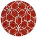 Addison Rugs Chantille Red 8'0" x 8'0" Round Collection