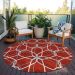 Addison Rugs Chantille Red 8'0" x 8'0" Round Room Scene