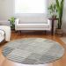 Addison Rugs Chantille Beige 8'0" x 8'0" Round Room Scene