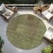 Addison Rugs Chantille Mocha 8'0" x 8'0" Round Room Scene