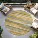 Addison Rugs Chantille Honey 8'0" x 8'0" Round Room Scene