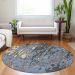 Addison Rugs Chantille Denim 8'0" x 8'0" Round Room Scene
