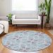 Addison Rugs Chantille Denim 8'0" x 8'0" Round Room Scene