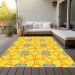Addison Rugs Chantille Yellow 2'6" x 3'10" Room Scene