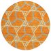 Addison Rugs Chantille Orange 8'0" x 8'0" Round Collection