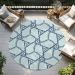Addison Rugs Chantille Sky 8'0" x 8'0" Round Room Scene