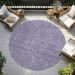Addison Rugs Chantille Lavender 8'0" x 8'0" Round Room Scene