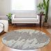Addison Rugs Chantille Taupe 8'0" x 8'0" Round Room Scene