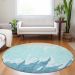 Addison Rugs Chantille Teal 8'0" x 8'0" Round Room Scene