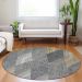Addison Rugs Chantille Pewter 8'0" x 8'0" Round Room Scene