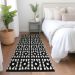 Addison Rugs Chantille Black 2'3" x 7'6" Runner Room Scene