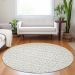Addison Rugs Chantille Ivory 8'0" x 8'0" Round Room Scene