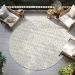 Addison Rugs Chantille Ivory 8'0" x 8'0" Round Room Scene