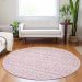Addison Rugs Chantille Pink 8'0" x 8'0" Round Room Scene