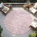 Addison Rugs Chantille Pink 8'0" x 8'0" Round Room Scene