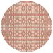 Addison Rugs Chantille Salmon 8'0" x 8'0" Round Collection