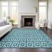 Addison Rugs Chantille Teal 10'0" x 14'0" Room Scene