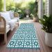 Addison Rugs Chantille Teal 2'3" x 7'6" Runner Room Scene