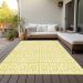 Addison Rugs Chantille Yellow 2'6" x 3'10" Room Scene