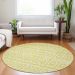 Addison Rugs Chantille Yellow 8'0" x 8'0" Round Room Scene