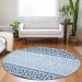 Addison Rugs Chantille Blue 8'0" x 8'0" Round Room Scene