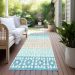 Addison Rugs Chantille Teal 2'3" x 7'6" Runner Room Scene