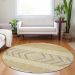 Addison Rugs Chantille Gold 8'0" x 8'0" Round Room Scene