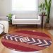 Addison Rugs Chantille Red 8'0" x 8'0" Round Room Scene