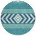Addison Rugs Chantille Teal 8'0" x 8'0" Round Collection