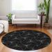 Addison Rugs Chantille Black 8'0" x 8'0" Round Room Scene