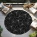 Addison Rugs Chantille Black 8'0" x 8'0" Round Room Scene