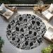 Addison Rugs Chantille Black 8'0" x 8'0" Round Room Scene
