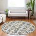 Addison Rugs Chantille Gray 8'0" x 8'0" Round Room Scene