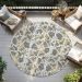Addison Rugs Chantille Gray 8'0" x 8'0" Round Room Scene