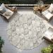 Addison Rugs Chantille Ivory 8'0" x 8'0" Round Room Scene