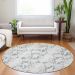 Addison Rugs Chantille Silver 8'0" x 8'0" Round Room Scene