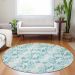 Addison Rugs Chantille Teal 8'0" x 8'0" Round Room Scene