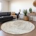 Addison Rugs Chantille Beige 8'0" x 8'0" Round Room Scene