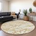Addison Rugs Chantille Gold 8'0" x 8'0" Round Room Scene