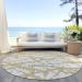 Addison Rugs Chantille Gold 8'0" x 8'0" Round Room Scene