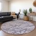 Addison Rugs Chantille Lavender 8'0" x 8'0" Round Room Scene