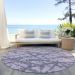 Addison Rugs Chantille Lavender 8'0" x 8'0" Round Room Scene
