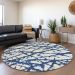 Addison Rugs Chantille Navy 8'0" x 8'0" Round Room Scene