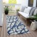Addison Rugs Chantille Navy 2'3" x 7'6" Runner Room Scene