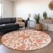 Addison Rugs Chantille Coral 8'0" x 8'0" Round Room Scene