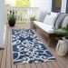 Addison Rugs Chantille Navy 2'3" x 7'6" Runner Room Scene
