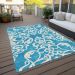 Addison Rugs Chantille Turquoise 2'6" x 3'10" Room Scene